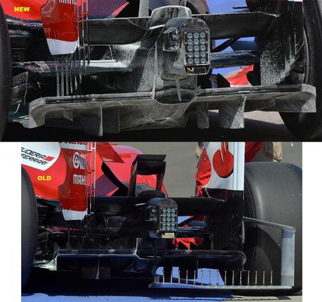 PROVE COMPARATIVE SUL DIFFUSORE PER LA FERRARI F138