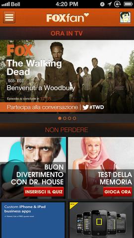 Fox International Channels Italy entra nel mondo Apple: disponibile su iTunes l'app FoxFan