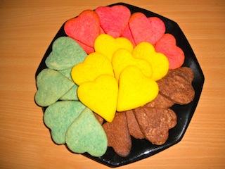 Biscotti colorati