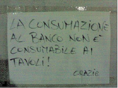 consumazioni