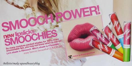 Souvenirs cosmeticosi: Covergirl Lipsticks Smoochies Lip Balm col. Luv U 215