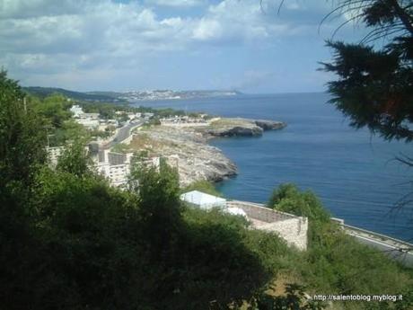 grotta,verde,andrano,panorama,marina