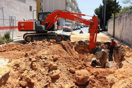 Voragine di Via Tunisi. Proseguono i lavori