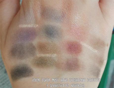 Swatches! ~ Kiko Color fever palette 02&03