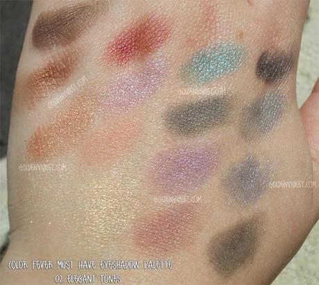 Swatches! ~ Kiko Color fever palette 02&03