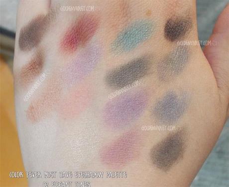 Swatches! ~ Kiko Color fever palette 02&03