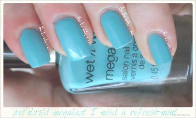 wet'n'wild megalast I Need a Refresh-Mint Swatch