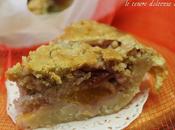 Peach crumble torta pesche crema