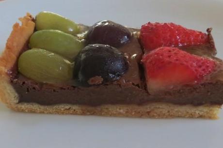 crostata olio e cioccolato