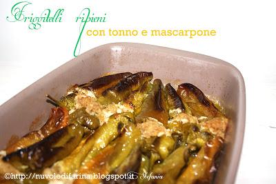 Friggitelli ripieni con tonno e mascarpone