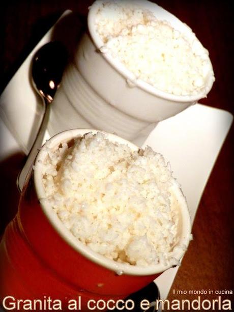 GRANITA al  COCCO e mandorla