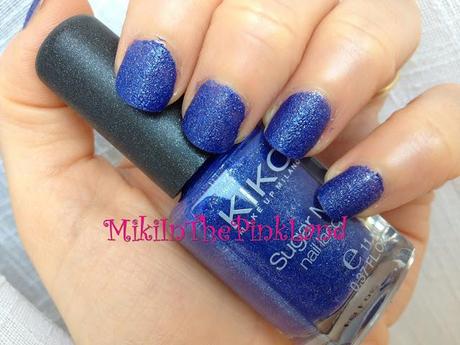 Smalto del giorno: Kiko Sugar Mat Nail Lacquer n°644 Blu Mare