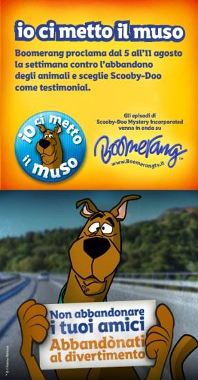 Scooby Doo IOciMETTOilMUSO img manifesto Scooby Doo IO CI METTO IL MUSO 2013   Boomerang contro abbandono animali