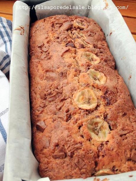 Di rientro dalle vacanze, piccole soddisfazioni e...cioccolato e banana: la combinazione perfetta in versione plumcake!