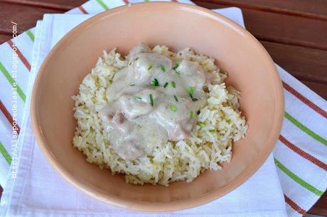 Sapori d'oriente... spezzatino al latte di cocco con riso pilaf