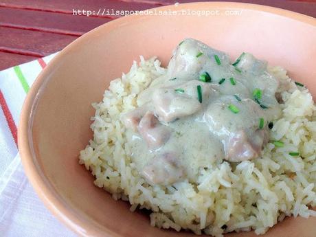 Sapori d'oriente... spezzatino al latte di cocco con riso pilaf