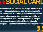 SOCIAL CARD 2013 MILANO: fino settembre essere inseriti nelle liste Inps