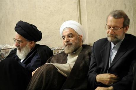 iran rohani khamenei larijani