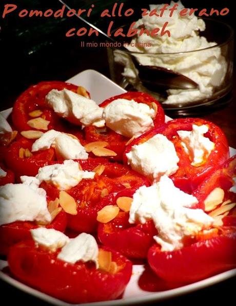 POMODORI allo zafferano con LABNEH