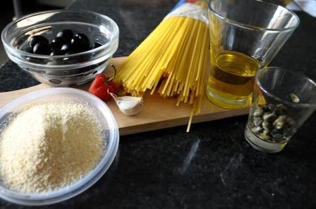 Ingredienti per Spaghetti Sciuè Sciuè