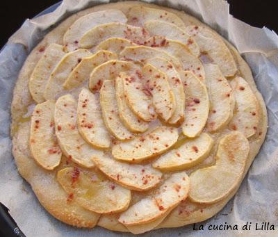 Dolci: Focaccia alle mele con Lievito madre