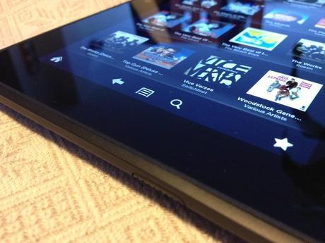 Amazon Kindle Fire HD La barra dei menù