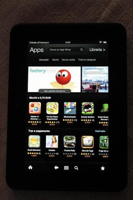 Amazon Kindle Fire HD Lo store del Kindle Fire HD. Si può migliorare...