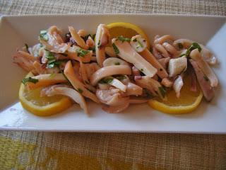 Insalata di mare di seppia e polpo