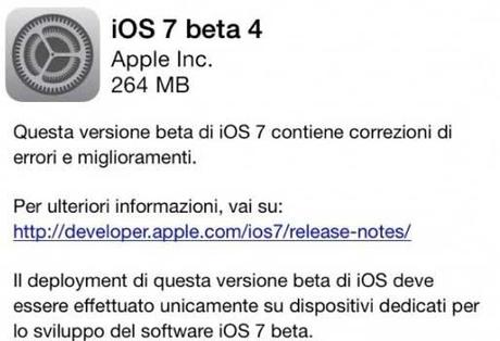 ios7 beta 4