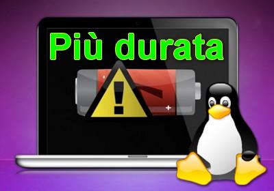 Guida per maggiore durata della batteria in portatili con Linux Ubuntu