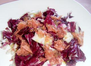 Insalata di radicchio e simmenthal