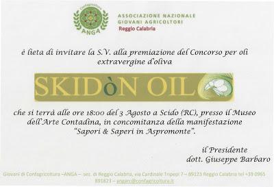 Premio Oleario SKIDòN OIL, Confagricoltura punta sui sapori e saperi dell'Aspromonte.