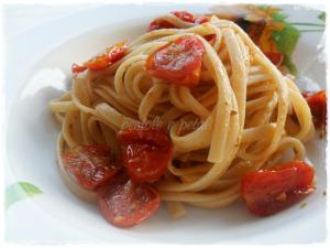 linguine integrali pomodorini confit pasta