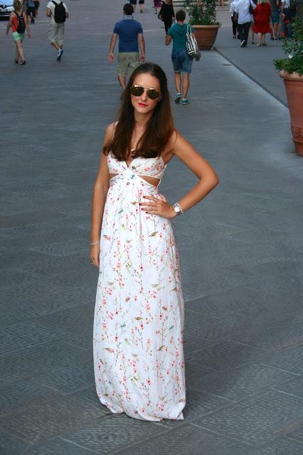 Outfit || Floral maxi dress