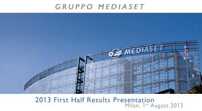 CdA Mediaset approva i risultati del Primo Semestre 2013: utile in calo a 30,1 mln euro