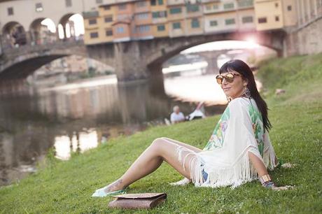 smilingischic, Outfit, canottieri Arno, Firenze, kimono 