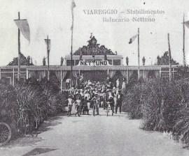 Viareggio - Bagno Nettuno - Ingresso - foto tratta da Nuova Viareggio Ieri - N.14 - giugno 1995