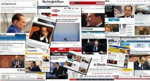 Collage delle home dei giornali di tutto il mondo (Corriere.it)