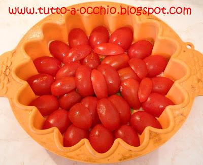 Torrido agosto - Tarte tatin di riso allo zafferano e pomodori piccadilly