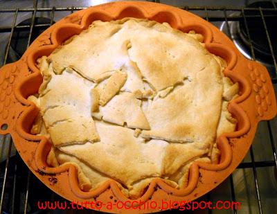 Torrido agosto - Tarte tatin di riso allo zafferano e pomodori piccadilly