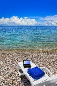 writing beach