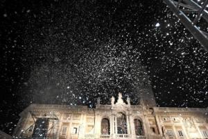 Roma - Nevicata a Santa Maria Maggiore