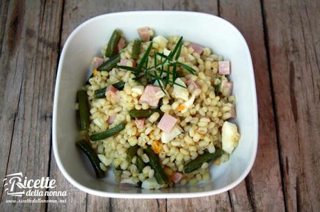 insalata orzo fagiolini