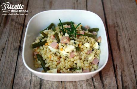 insalata orzo fagiolini