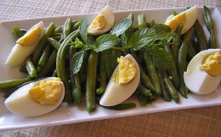 Insalata di fagiolini con uova sode