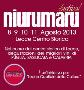 Lecce Dall’8 all’11 Agosto il “Niurumaru Festival”