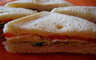 Tramezzini con fesa di tacchino