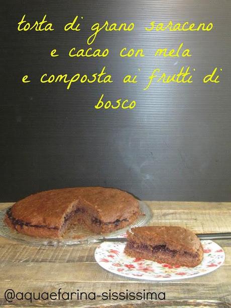 torta di grano saraceno e cacao