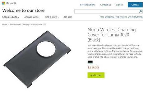 Comprare Wireless Charging Cover Nokia CC-3066 per Lumia 1020 su Microsoft Store