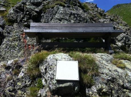 Una panchina da meditazione, chissà se Goethe era passato da qui
